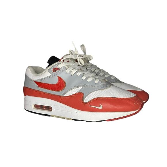 Mens Nike Air Max 1 LV8 "Martian Sunrise" Sneakers Shoes Size 10.5 Red White - Picture 3 of 6